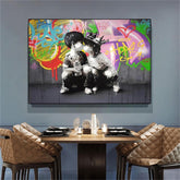 Toile - Kissing Kids